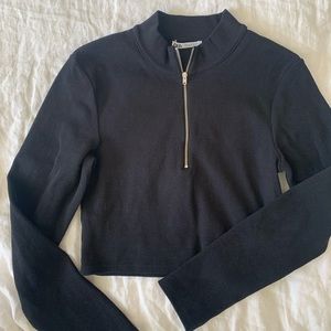 3 DAYS LEFT!! Zara ribbed quarter zip